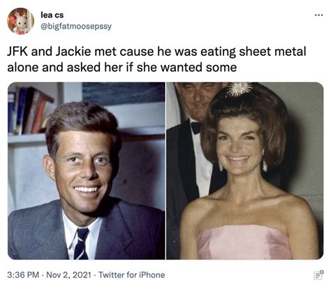 sheet metal kennedy|Why Does Gen Z Think Jackie Kennedy Ate Sheet .